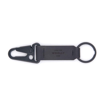 Black & Black Clip Keychain