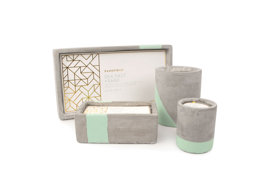 Urban Concrete 3.5 oz Mint Green Sea + Sage Candle