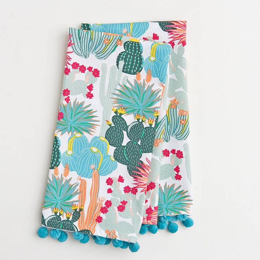 Colorful Cactus Set of Two Tea Towels