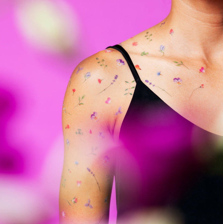 Petite Garden Tattoo Sheet by Jess Chen