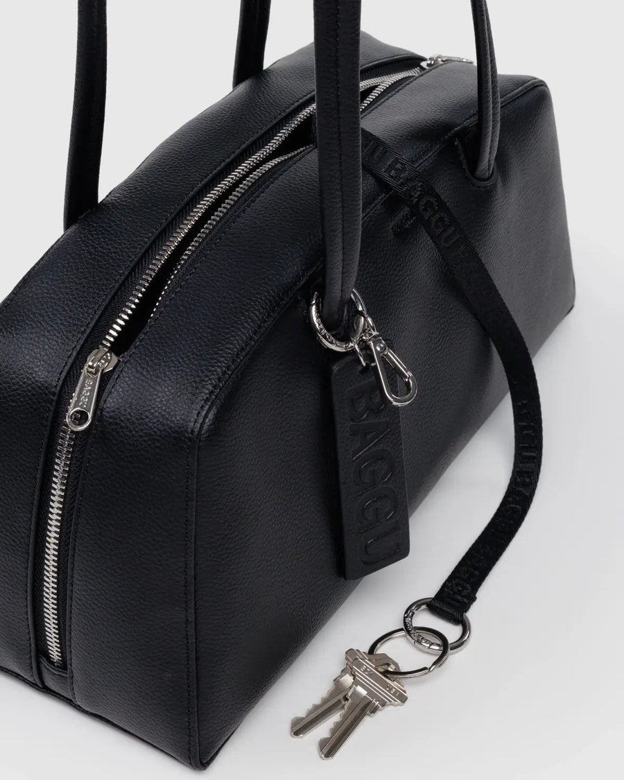 New BAGGU Recycled Leather Bowler Bag