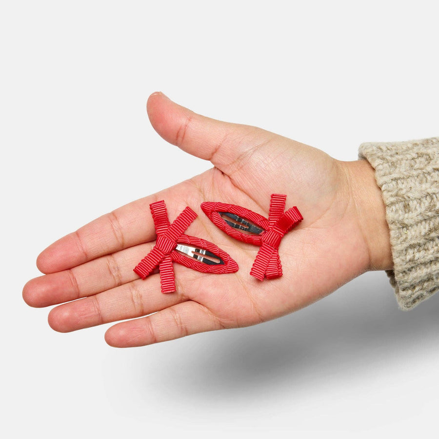 Bow Snap Clips in Cherry by Chunks
