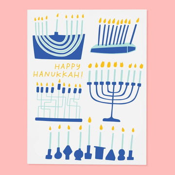 Menorahs Hanukkah Card by The Good Twin