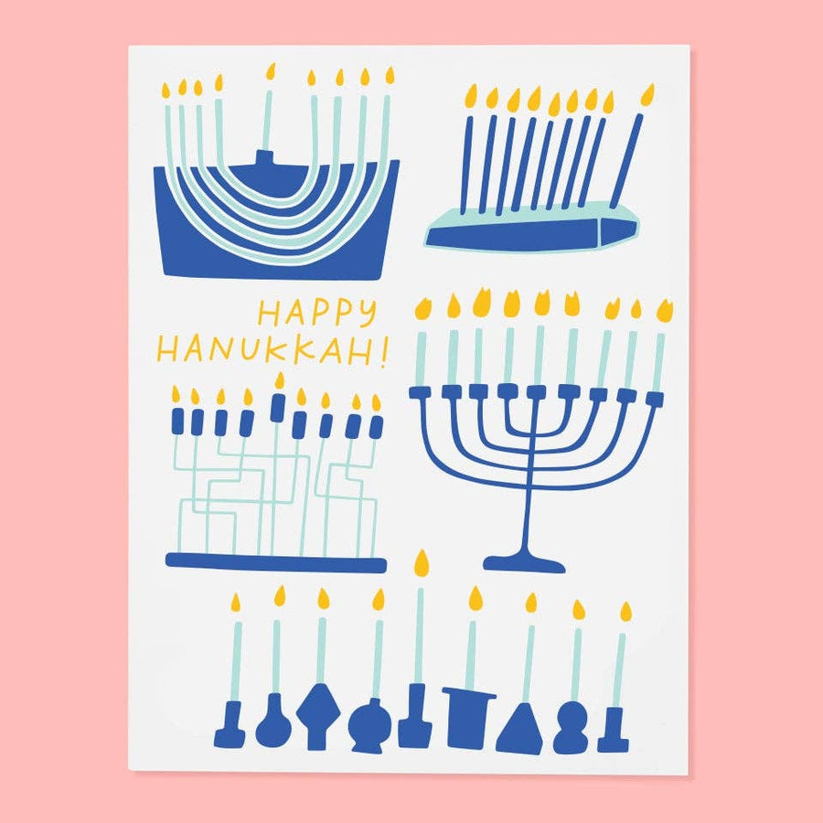 Menorahs Hanukkah Card by The Good Twin