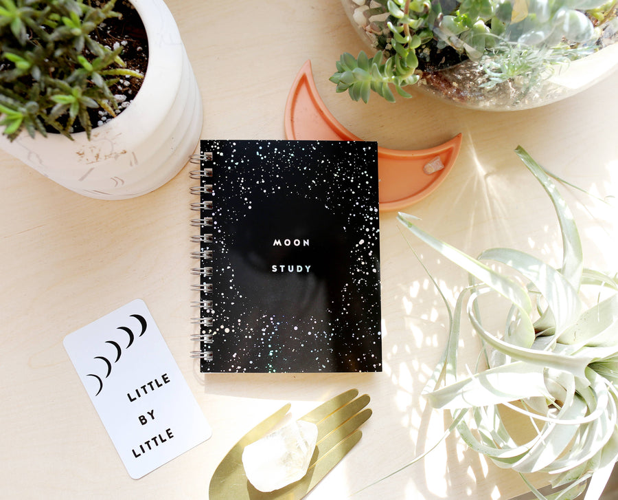 Worthwhile Paper - MOON STUDY Reflection Journal - Black