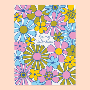 Floral Valentine Card by The Good Twin