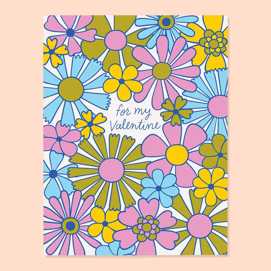 Floral Valentine Card by The Good Twin