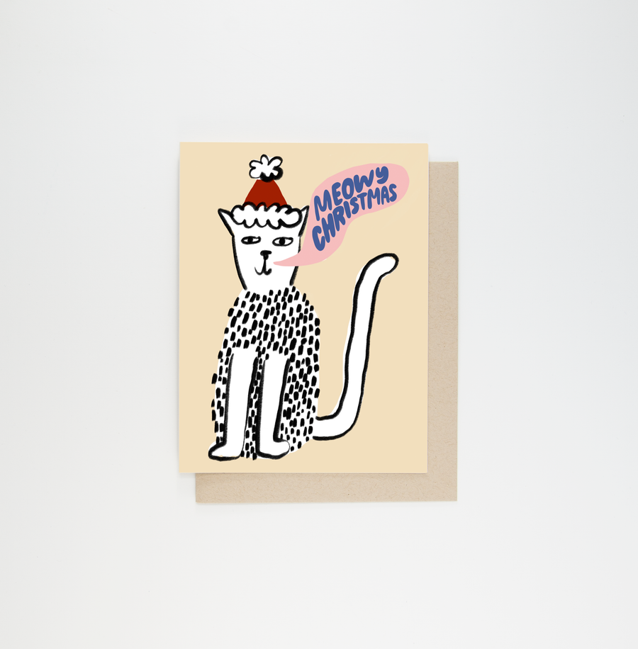 Meowy Christmas Card by People I've Loved