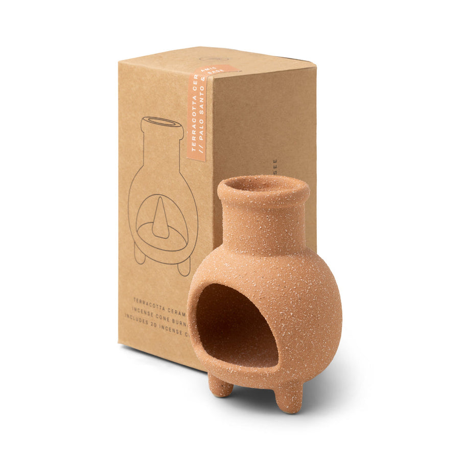 Ceramic Chimnea Incense Cone Holder by Paddywax
