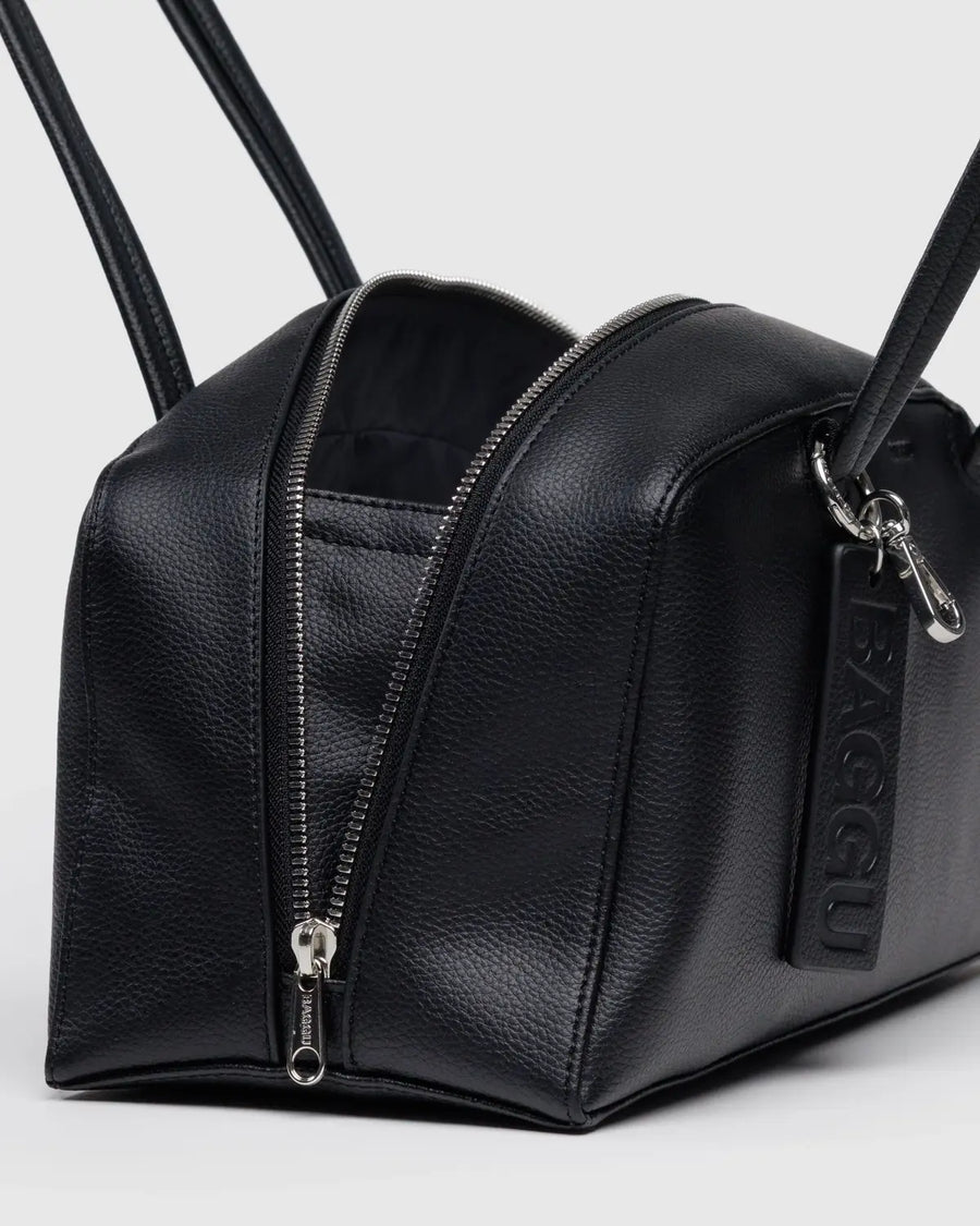 New BAGGU Recycled Leather Bowler Bag