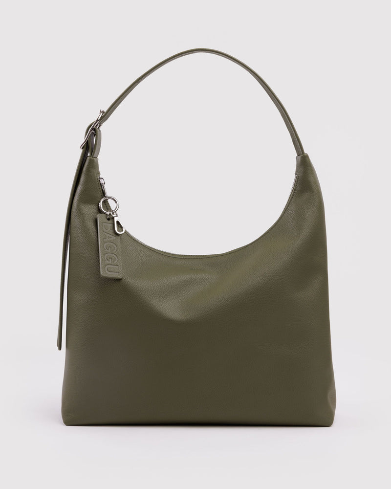 baggu leather backpack sale New BAGGU Recycled Leather Shoulder Bag