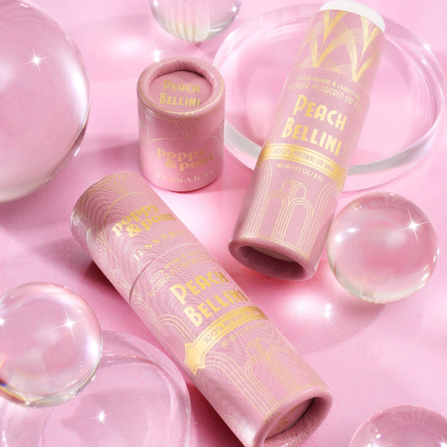 Peach Bellini Oz Limited Edition Lip Balm by Poppy & Pout