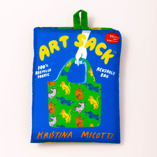 Wild Cats by Kristina Micotti Art Sack® Eco-Friendly Reusable Tote