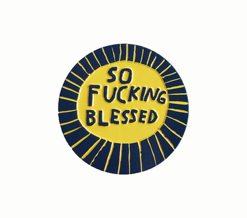 Blessed enamel pin by People I've Loved