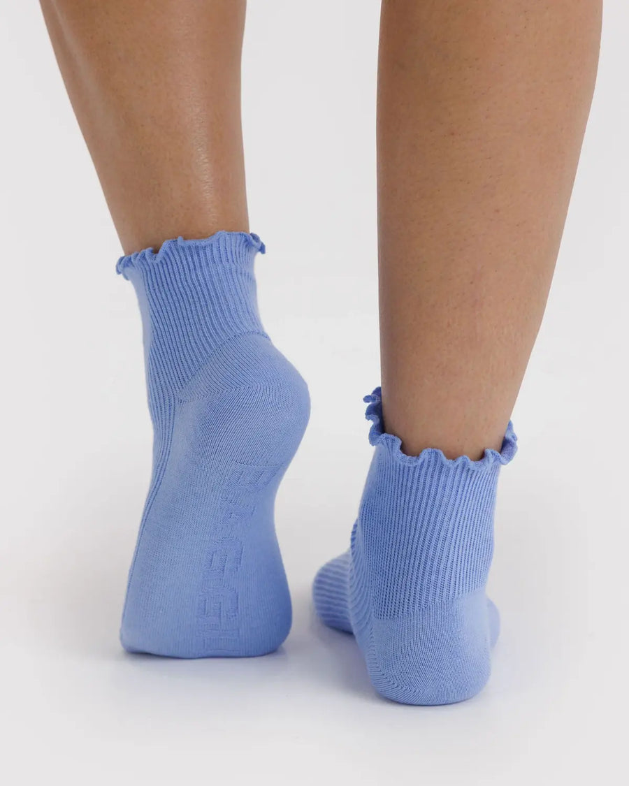 New BAGGU Lettuce Edge Sock Set