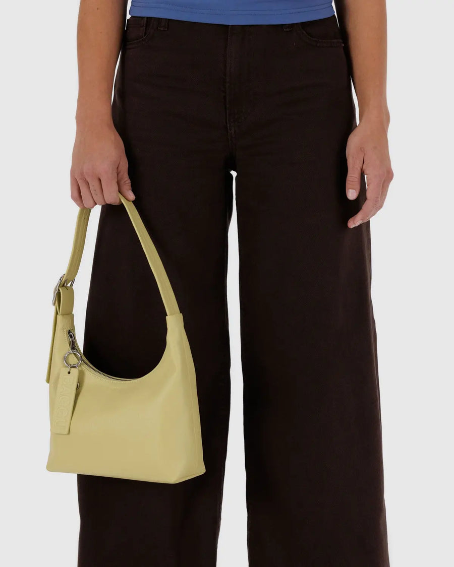 Mini Recycled Leather Shoulder Bag
