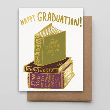 Important Books Graduation Card by Hammerpress