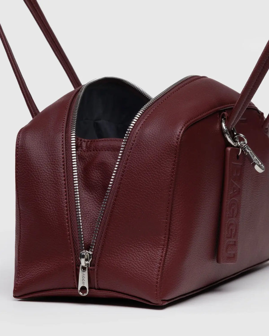 New BAGGU Recycled Leather Bowler Bag