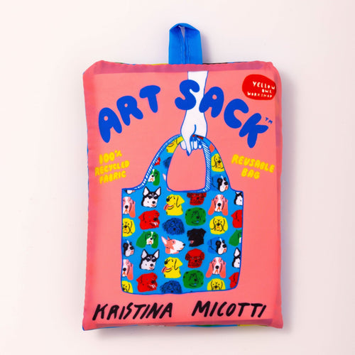 Dogs Art by Kristina Micotti Art Sack® Eco-Friendly Reusable Tote