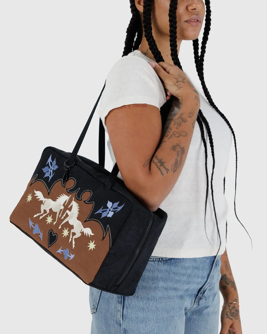 New BAGGU Medium Nylon Bowler Bag
