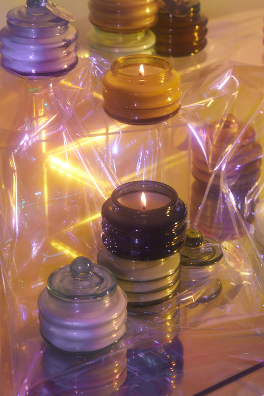 Baltic Ember Glass Jar with Lid 3 oz Beam Candle by Paddywax