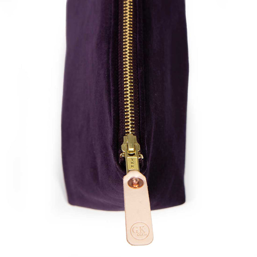 Royal Purple Velvet Travel Clutch by General Knot & Co.