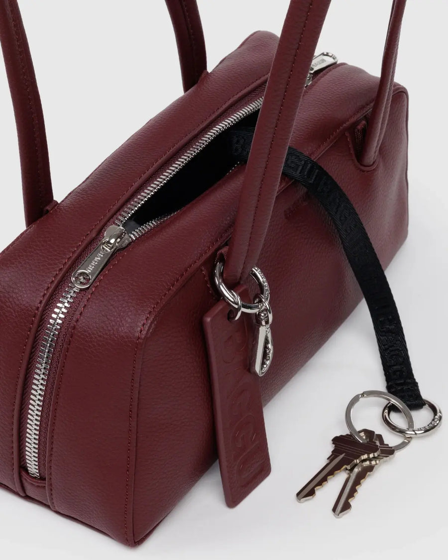 New BAGGU Recycled Leather Bowler Bag