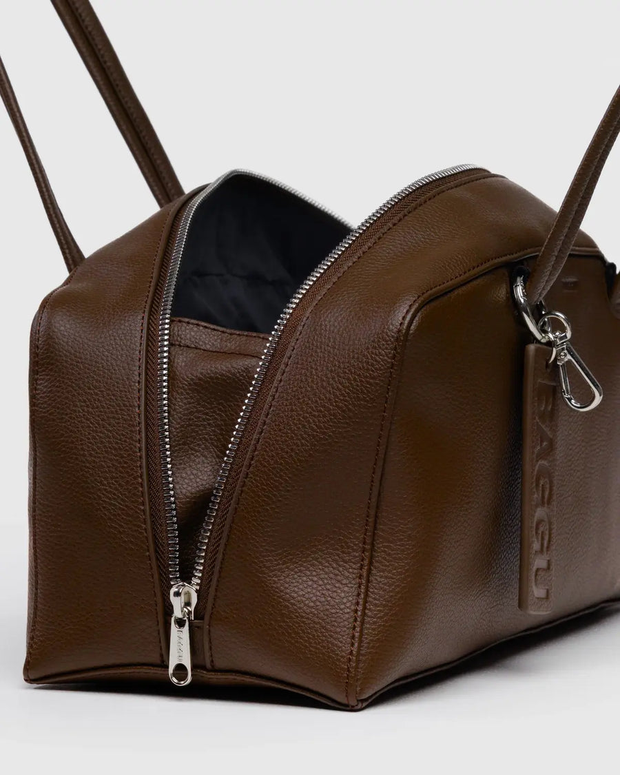 New BAGGU Recycled Leather Bowler Bag