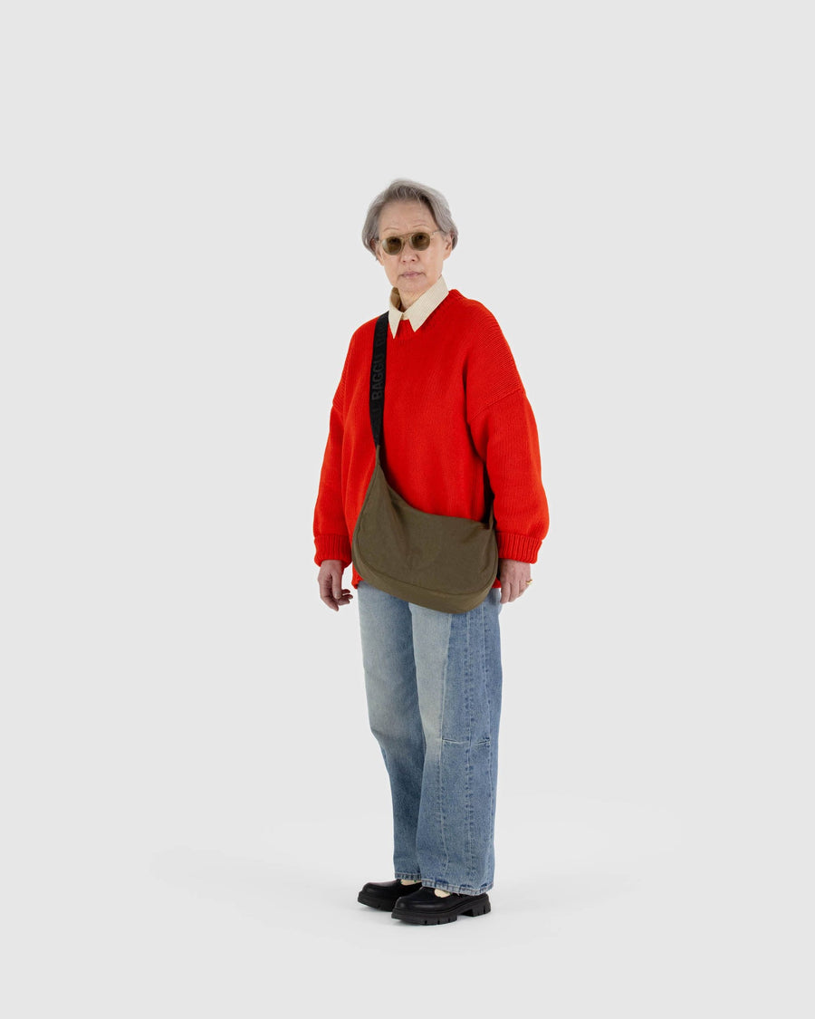 BAGGU Limited Rare & Hard to Find Medium Crescent Crossbody Bag