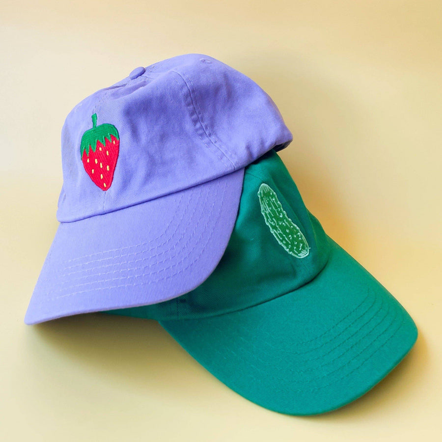 Pickle Embroidered Hat by Jenny Lemons