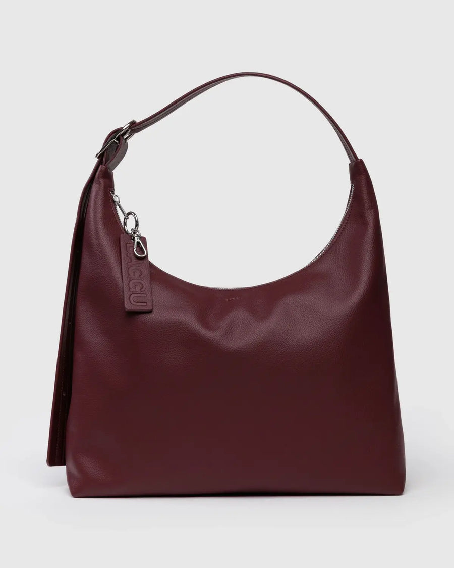 baggu leather backpack sale New BAGGU Recycled Leather Shoulder Bag