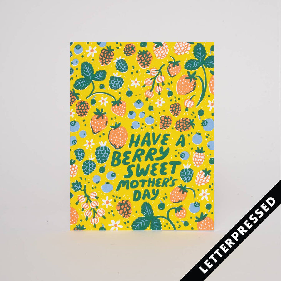 Berry Sweet Mother's Day Letterpress Card