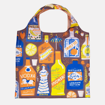 Cocktails by The Printed Peanut Art Sack® Eco-Friendly Reusable Tote