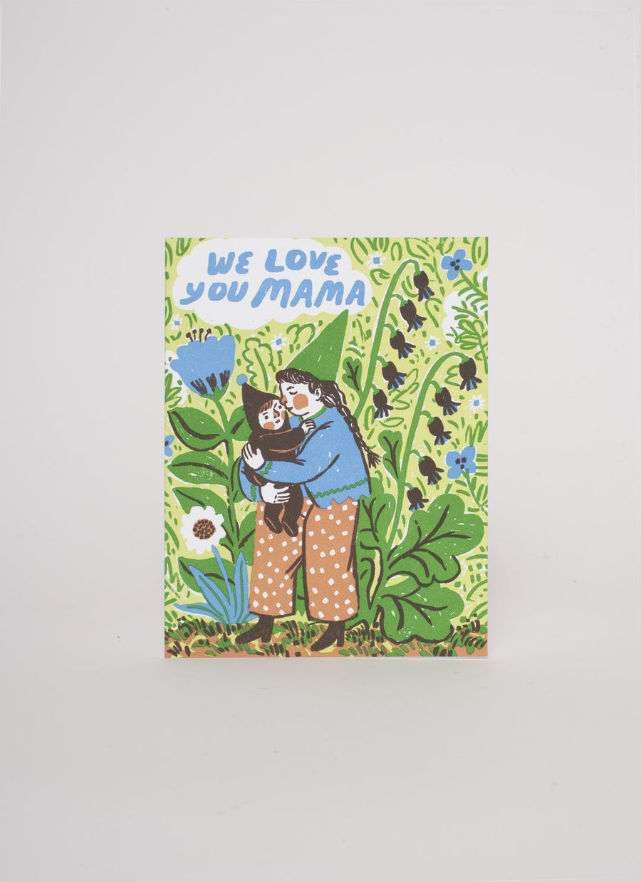 Gnome Mama Love Letterpress Card
