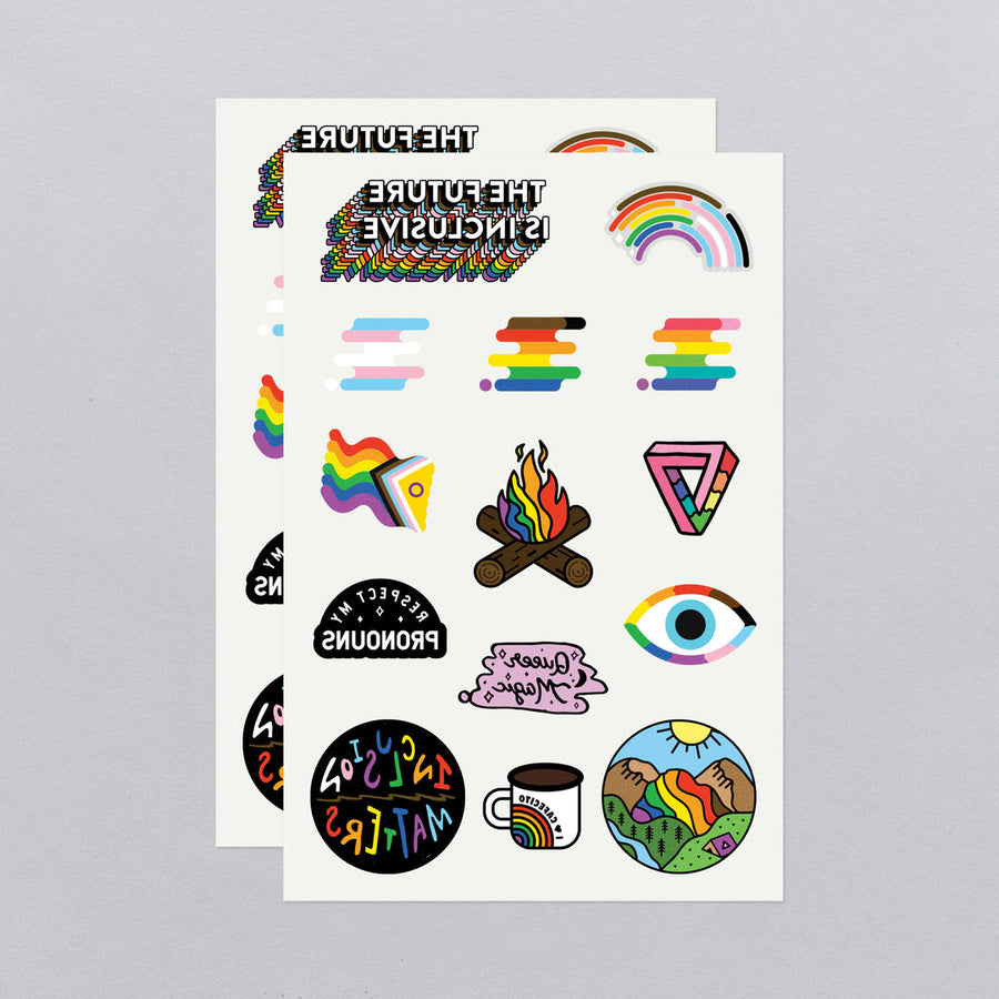 Inclusive Pride Tattoo Sheet by Bianca Designs