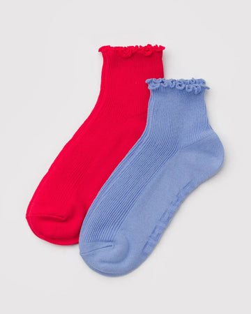 New BAGGU Lettuce Edge Sock Set
