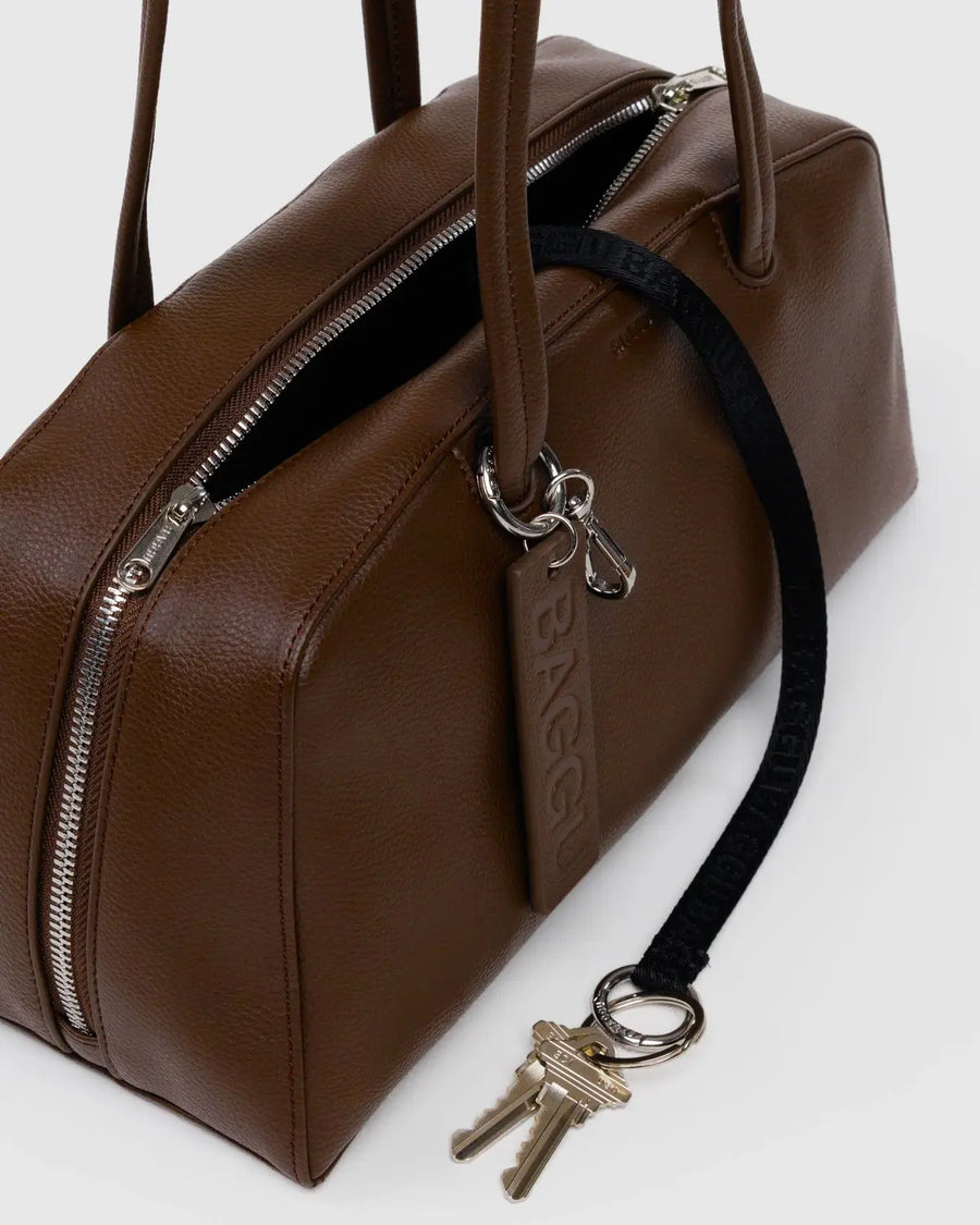 New BAGGU Recycled Leather Bowler Bag