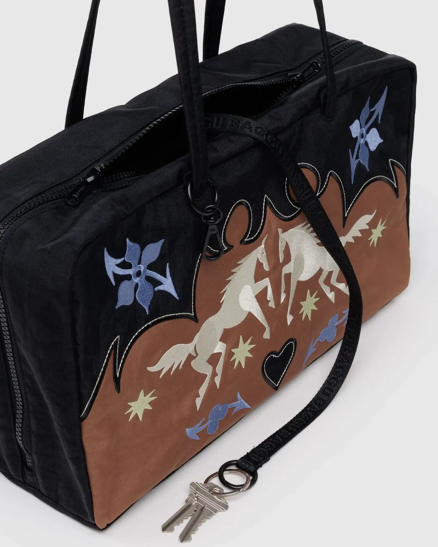 New BAGGU Medium Nylon Bowler Bag