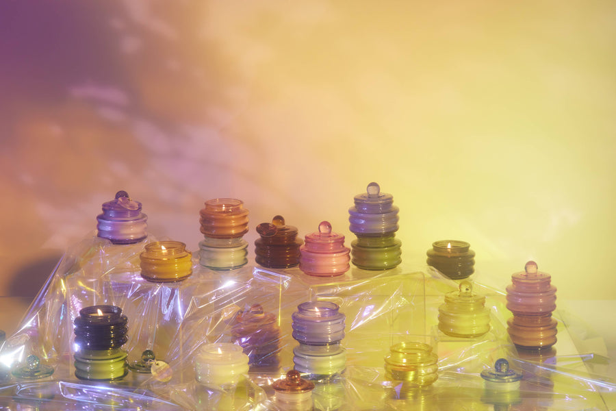 Baltic Ember Glass Jar with Lid 3 oz Beam Candle by Paddywax