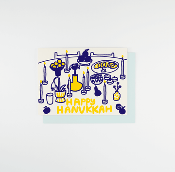 Happy Hanukkah letterpress card by People I've Loved