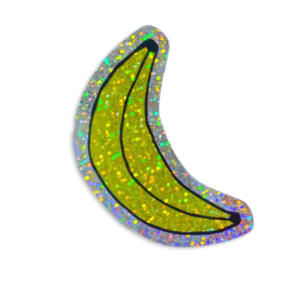 Glitter Banana Sticker