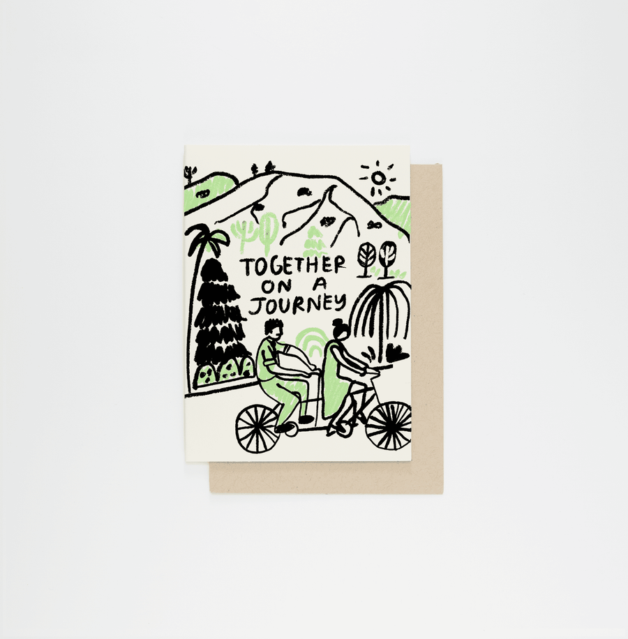 Journey Together letterpress card by People I've Loved
