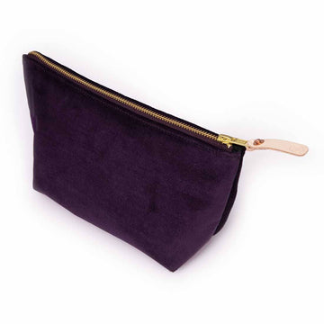 Royal Purple Velvet Travel Clutch by General Knot & Co.