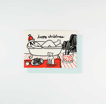 Christmas Bath letterpress by People I've Loved