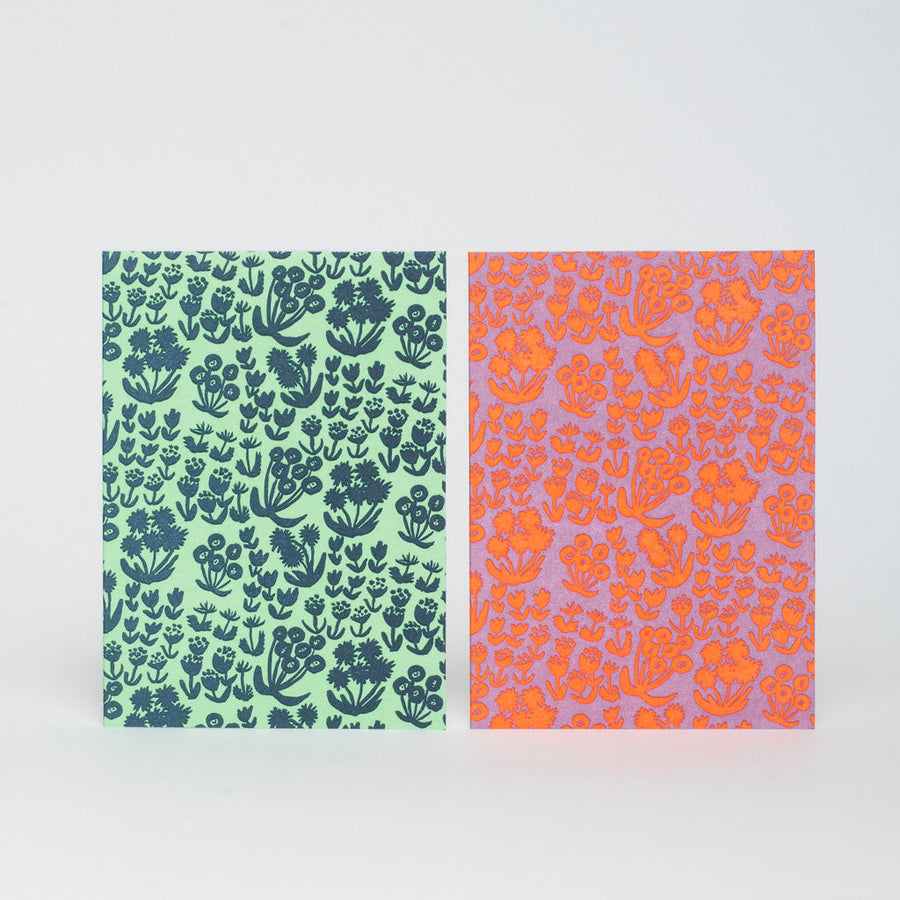 Messy Meadow Mixed Letterpress Card Set