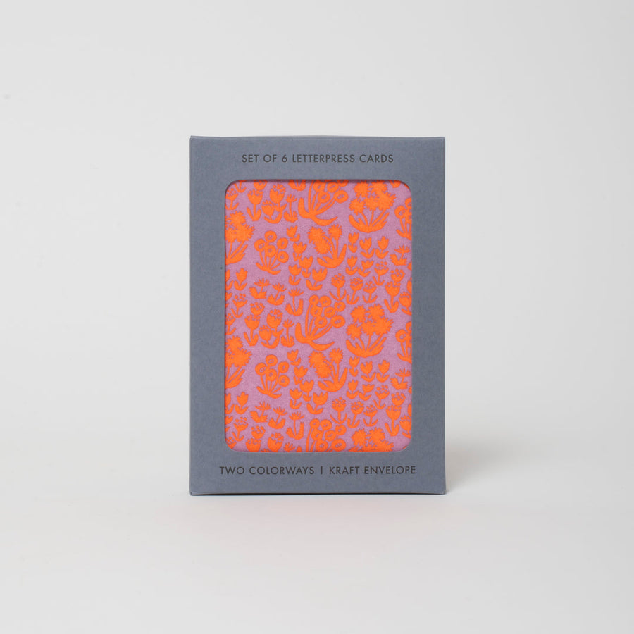 Messy Meadow Mixed Letterpress Card Set