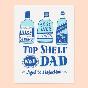 Top Shelf Dad Father's Day Card by The Good Twin