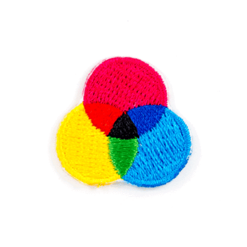 CMYK Embroidered Sticker Patch