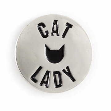 Cat Lady Enamel Pin