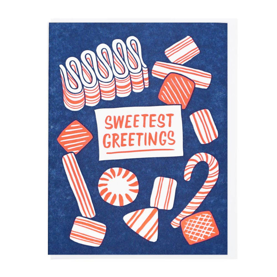 Sweetest Greetings Hard Candy Letterpress Card